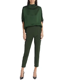 Doubleface Satin Cape Tee