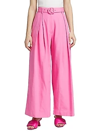 Tailored Pleat-Front Pants