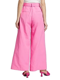 Tailored Pleat-Front Pants