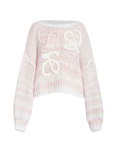 Boxy Striped Anagram Sweater