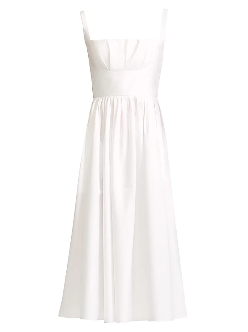 Terese Cotton Poplin Midi Dress