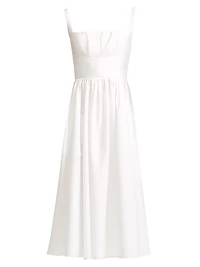 Terese Cotton Poplin Midi Dress