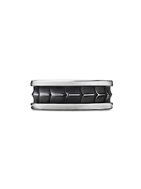 Armory Band Ring Sterling Silver, 9MM