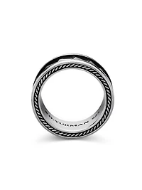 Armory Band Ring Sterling Silver, 9MM