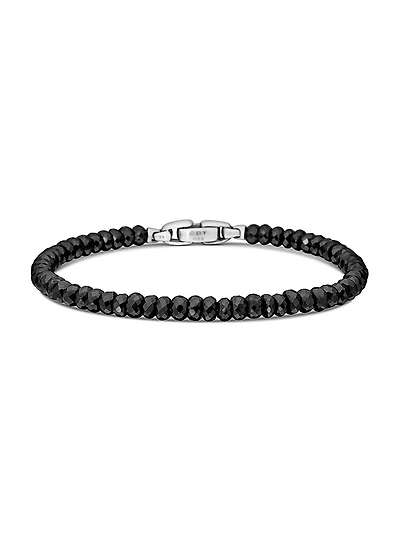 Spiritual Beads Faceted Bracelet Sterling Silver