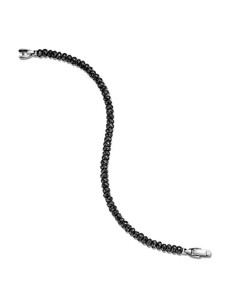 Spiritual Beads Faceted Bracelet Sterling Silver