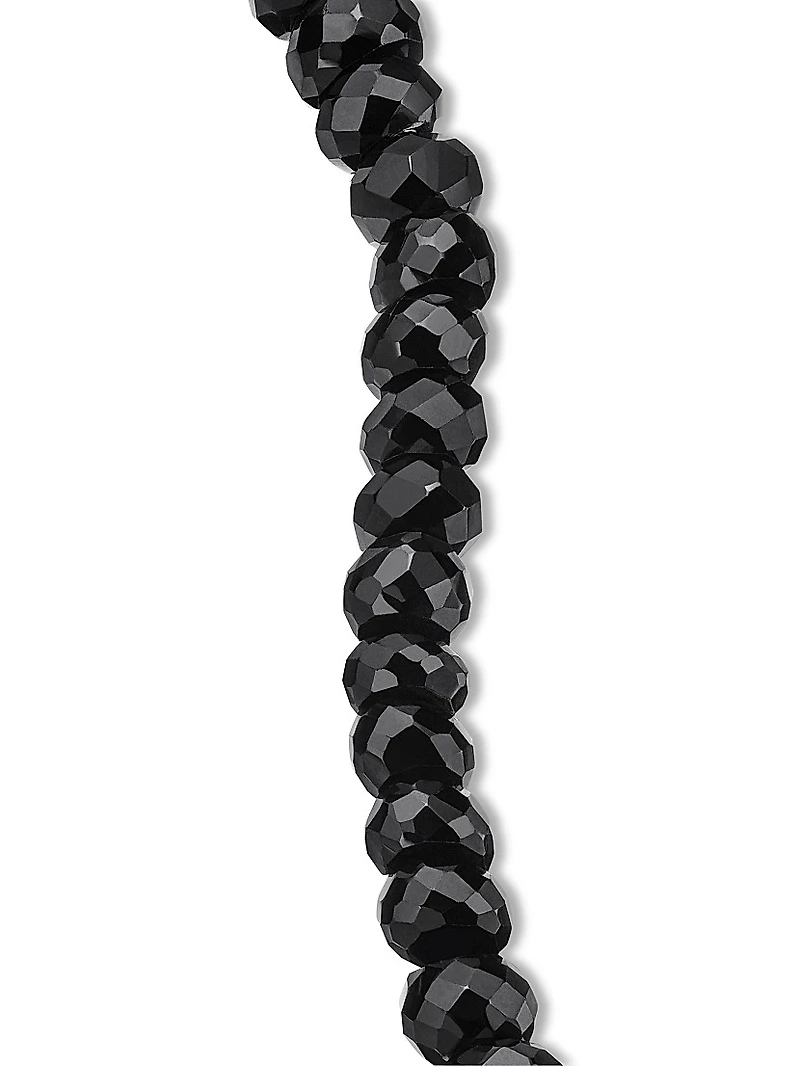 Spiritual Beads Faceted Bracelet Sterling Silver