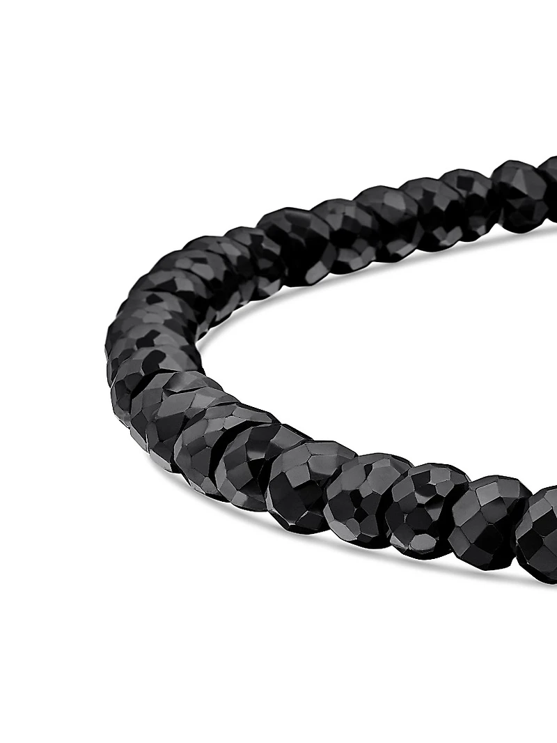 Spiritual Beads Faceted Bracelet Sterling Silver