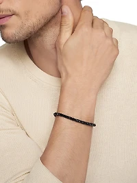 Spiritual Beads Faceted Bracelet Sterling Silver