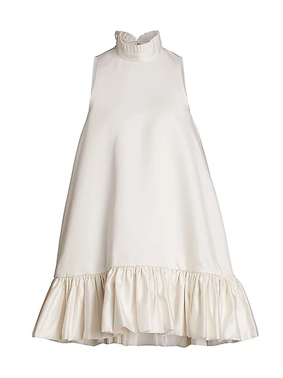 Alcott Silk Trapeze Minidress