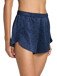 Washable Silk Tulip-Back Pajama Set