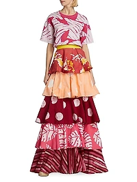 Erica Tiered Ruffle Maxi Skirt