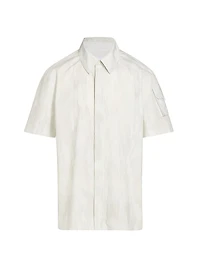 Striped Button-Front Shirt