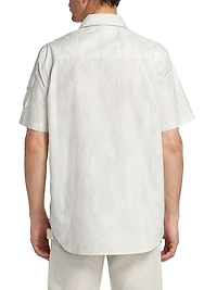 Striped Button-Front Shirt