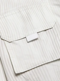 Striped Button-Front Shirt