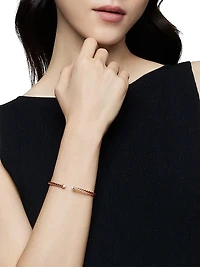 Cablespira® Bracelet 18K Rose Gold with Pavé Diamonds