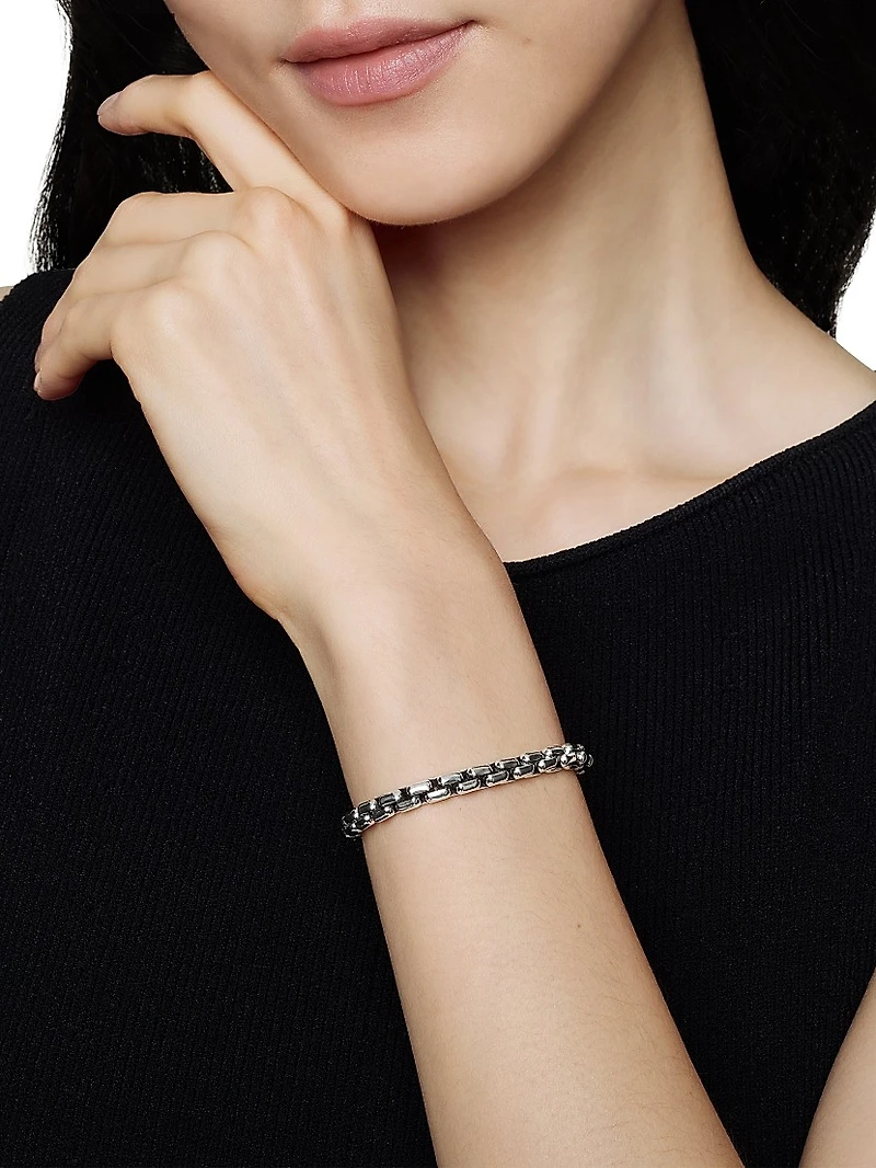 DY Bel Aire Box Chain Bracelet Sterling Silver