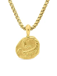 Scorpio Amulet in 18K Yellow Gold, 27mm