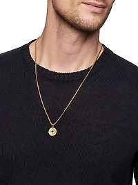 Leo Amulet in 18K Yellow Gold, 27mm