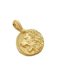 Leo Amulet in 18K Yellow Gold, 27mm