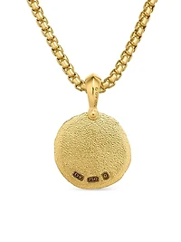 Leo Amulet in 18K Yellow Gold, 27mm