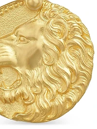 Leo Amulet in 18K Yellow Gold, 27mm