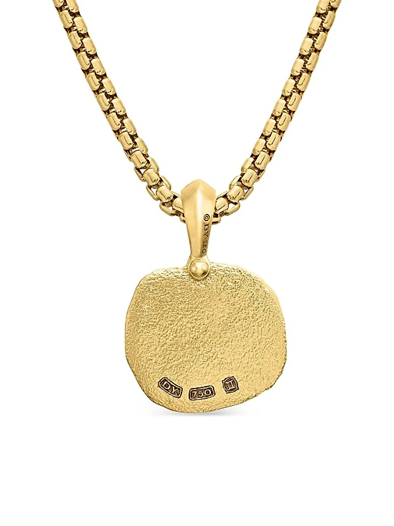 Gemini Amulet in 18K Yellow Gold, 27mm