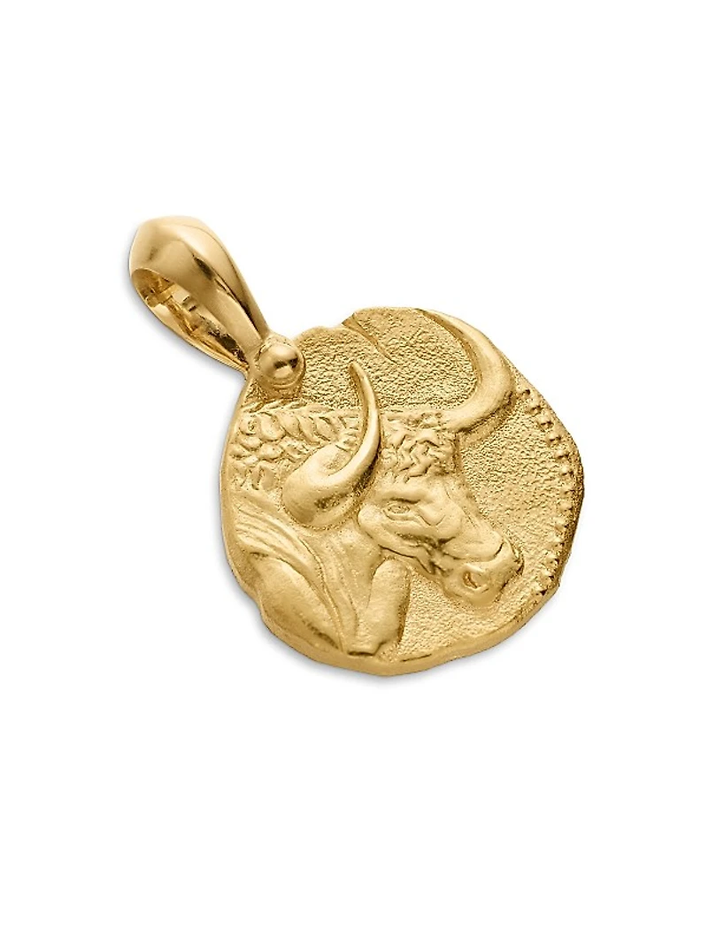Taurus Amulet in 18K Yellow Gold, 27mm