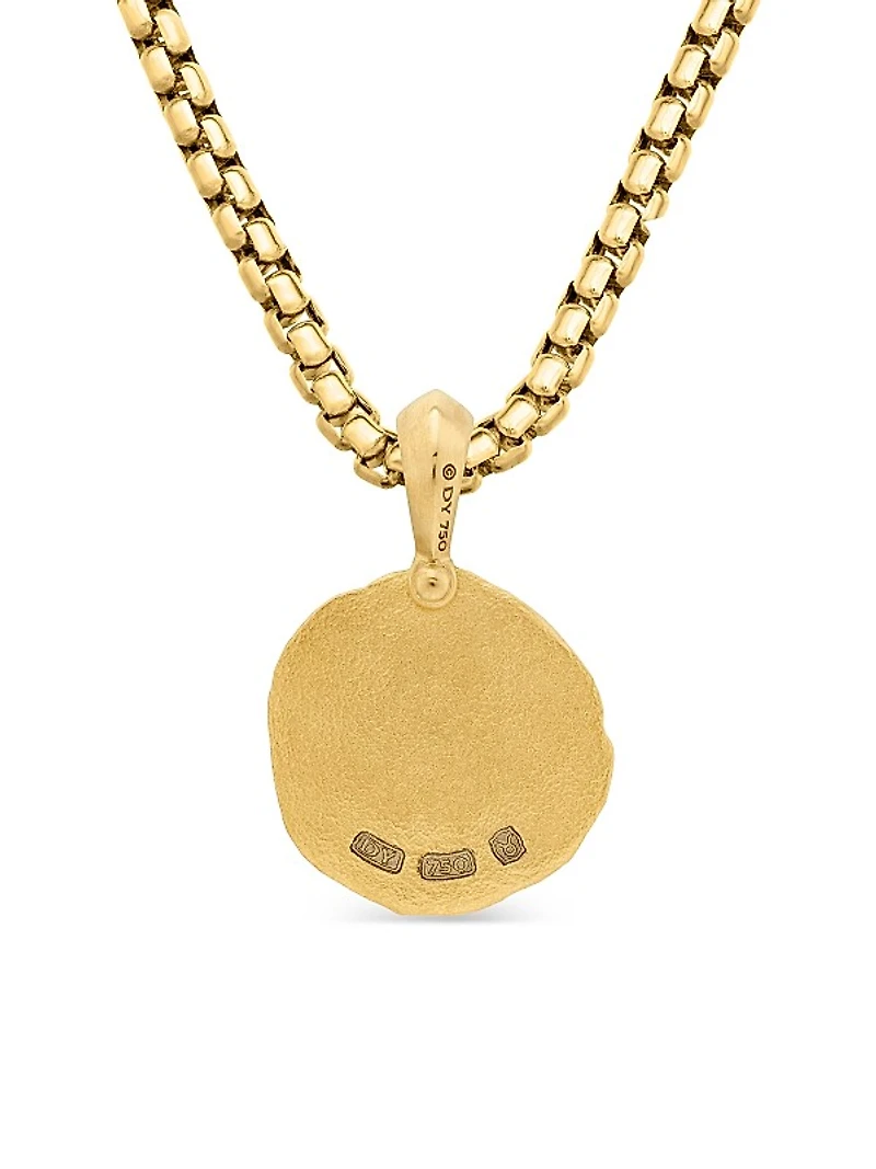 Taurus Amulet in 18K Yellow Gold, 27mm