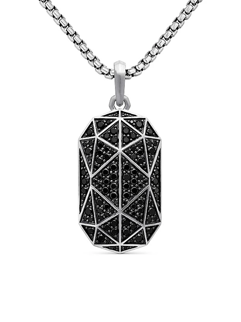 Faceted Amulet in Sterling Silver