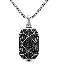 Faceted Amulet in Sterling Silver
