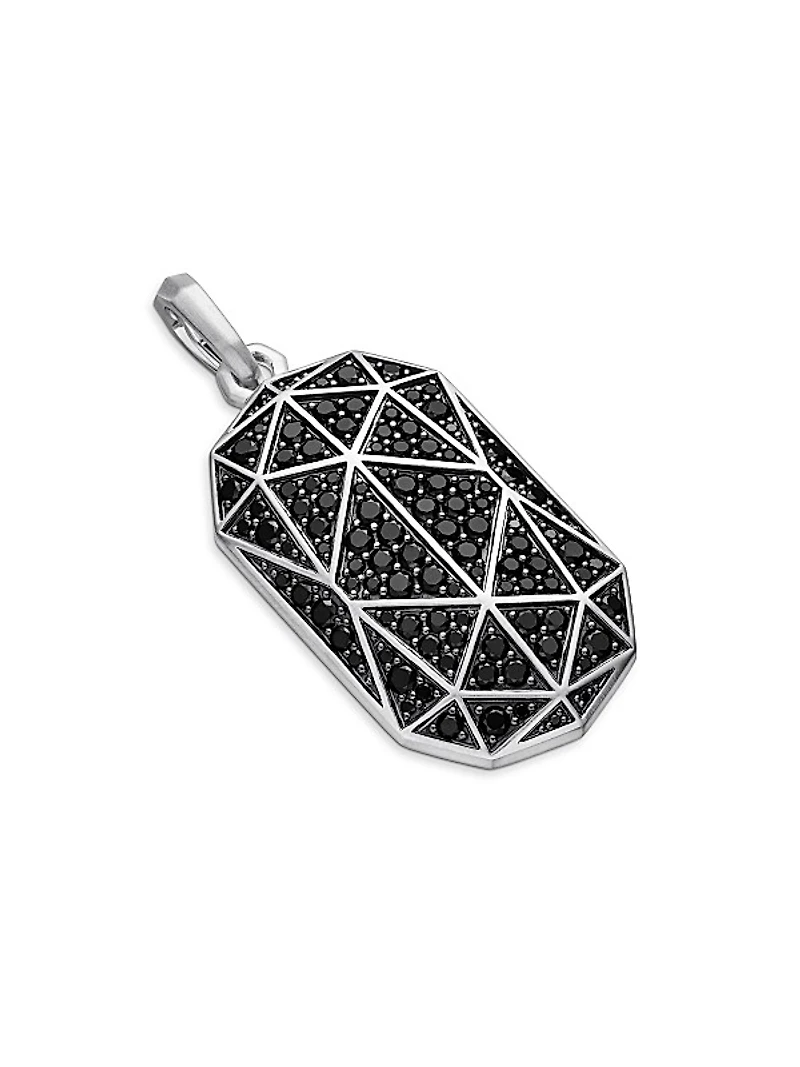Faceted Amulet in Sterling Silver