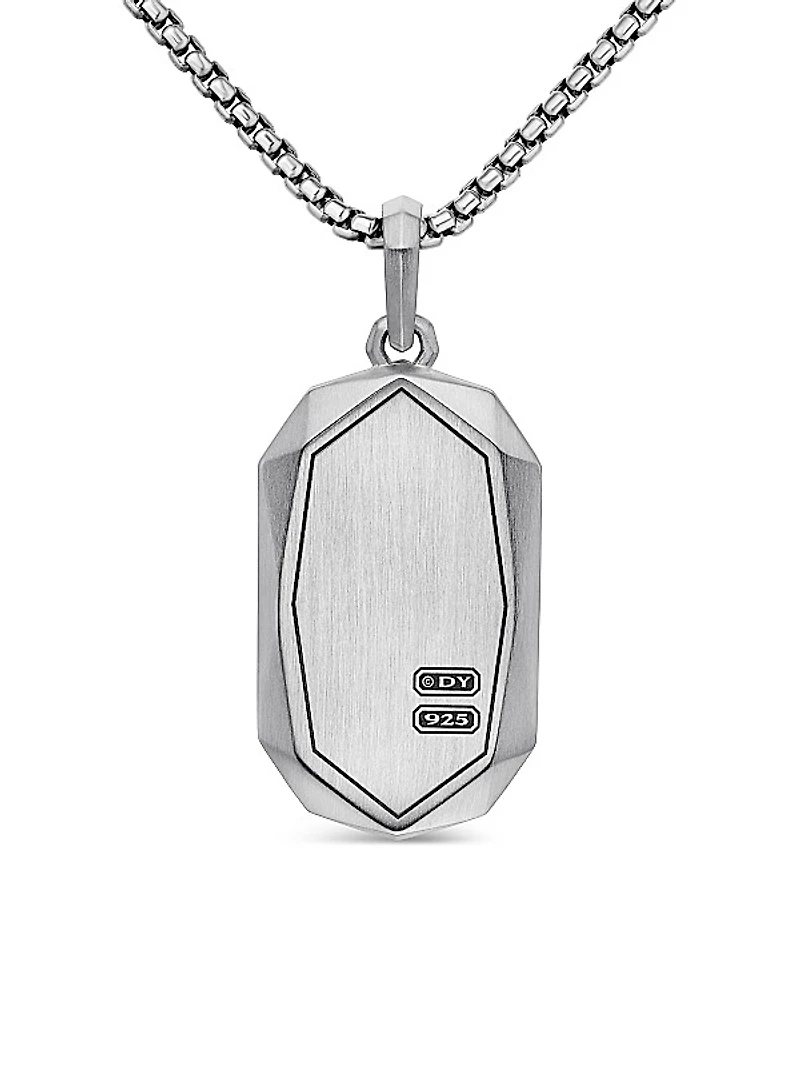 Faceted Amulet in Sterling Silver