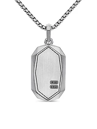 Faceted Amulet in Sterling Silver