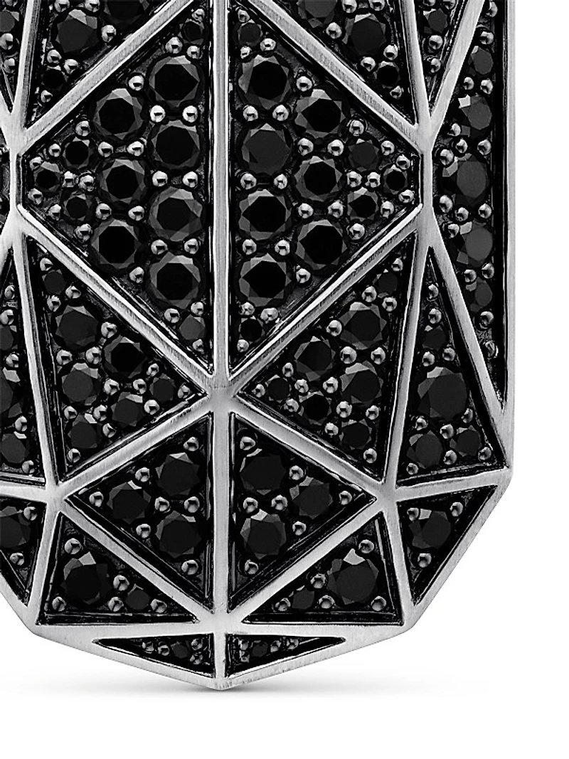 Faceted Amulet in Sterling Silver