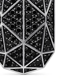 Faceted Amulet in Sterling Silver