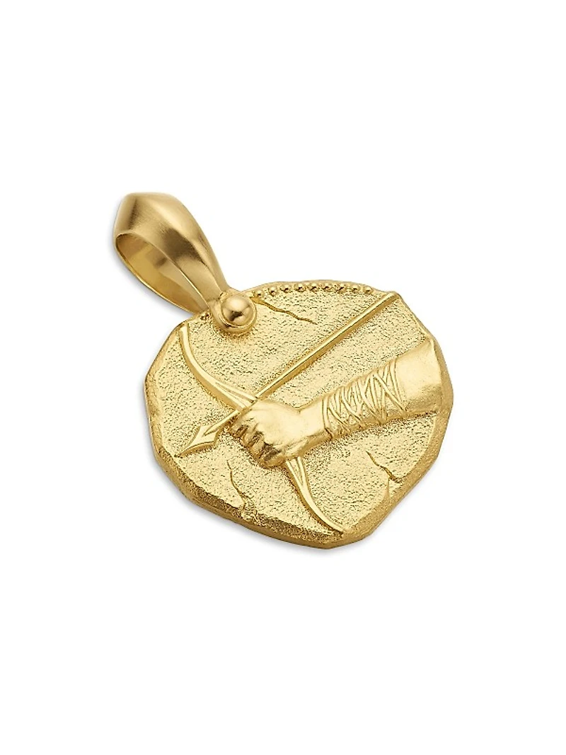Sagittarius Amulet in 18K Yellow Gold, 27mm