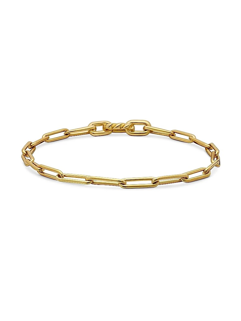 DY Madison Link Bracelet 18K Yellow Gold, 3.5mm