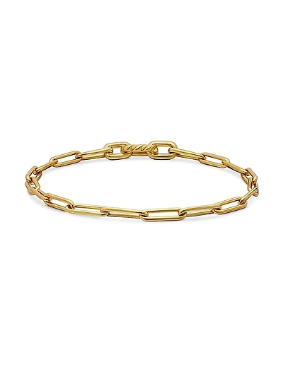 DY Madison Link Bracelet 18K Yellow Gold, 3.5mm