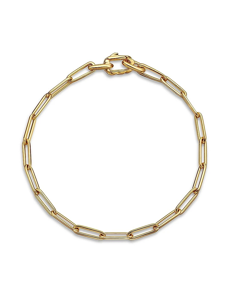 DY Madison Link Bracelet 18K Yellow Gold, 3.5mm