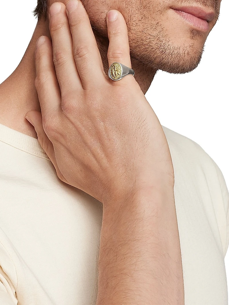 Petrvs Bee Pinky Ring Sterling Silver