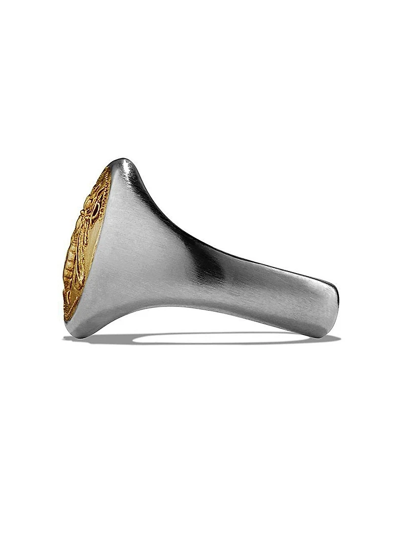 Petrvs Bee Pinky Ring Sterling Silver