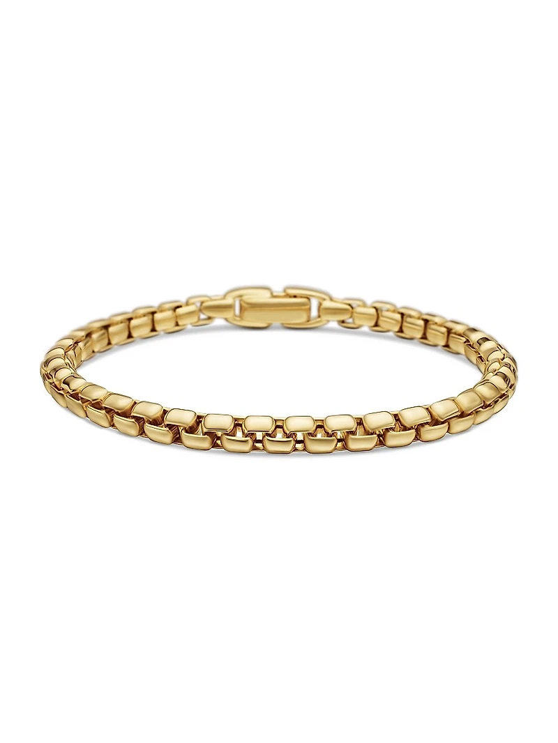 Box Chain Bracelet 18K Yellow Gold