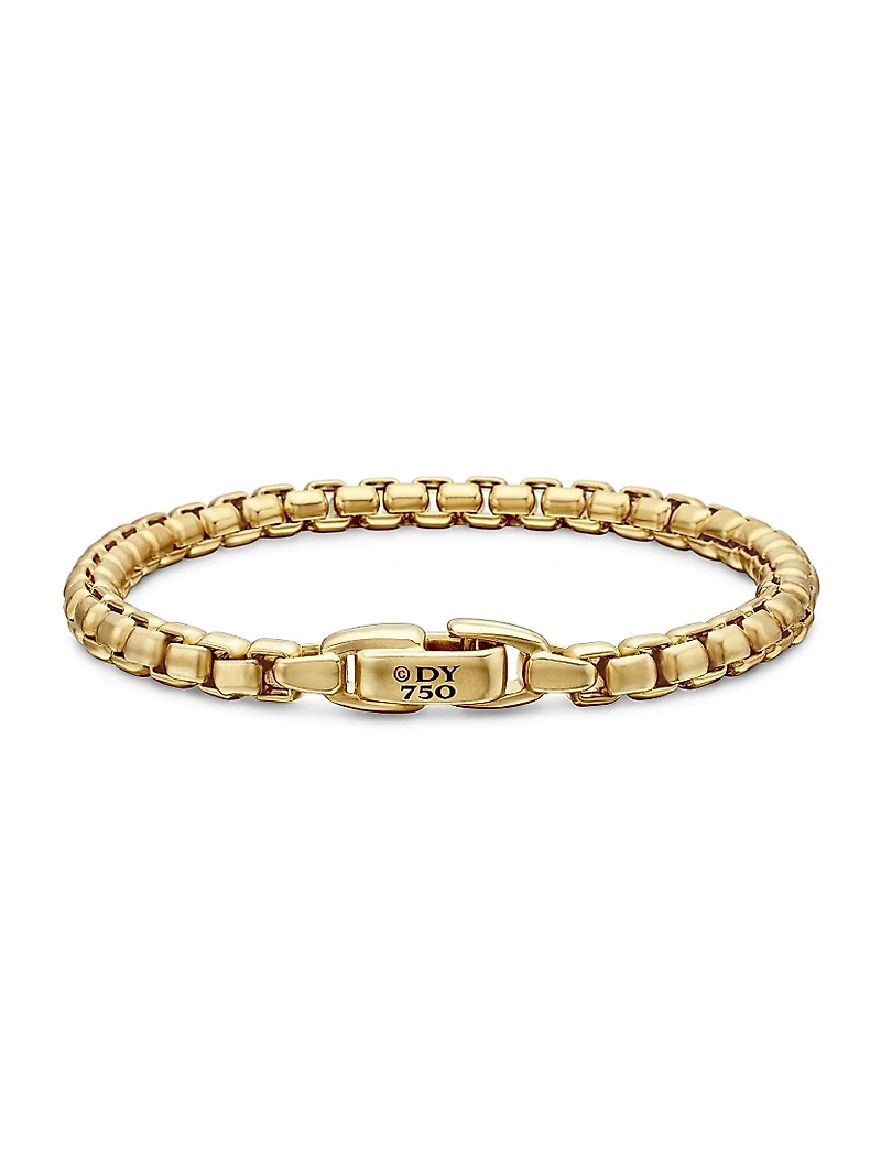 Box Chain Bracelet 18K Yellow Gold