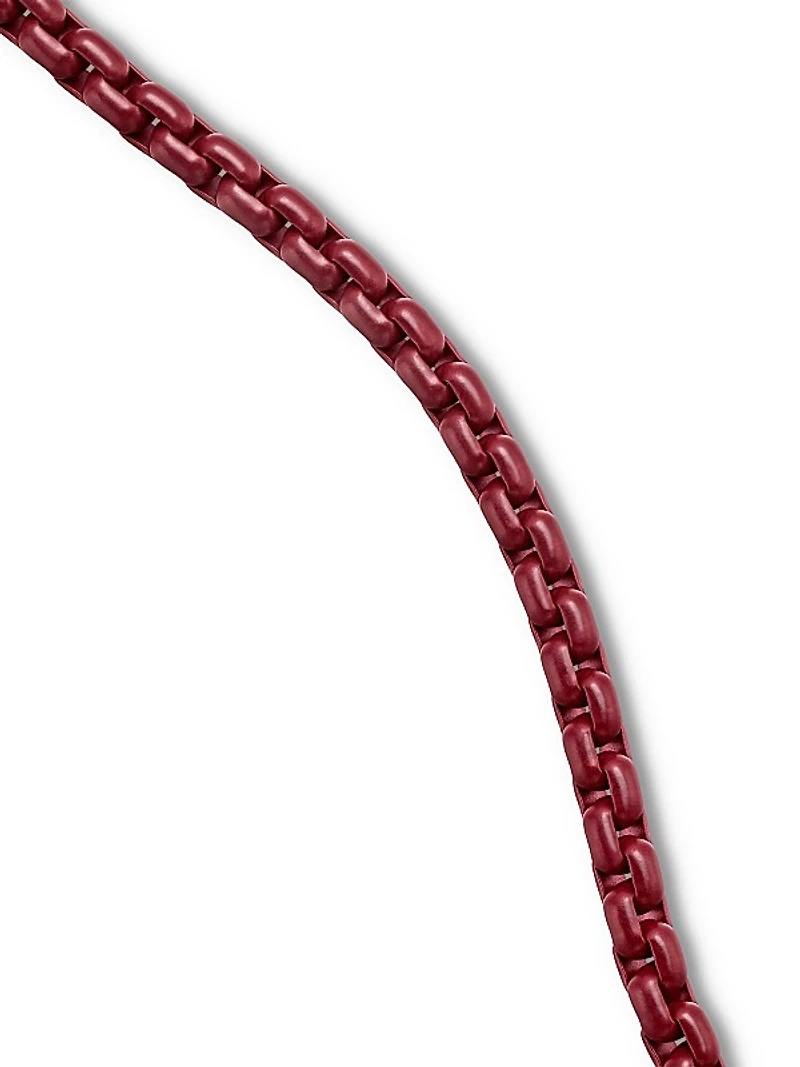 Box Chain Necklace in Sterling Silver
