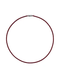 Box Chain Necklace in Sterling Silver