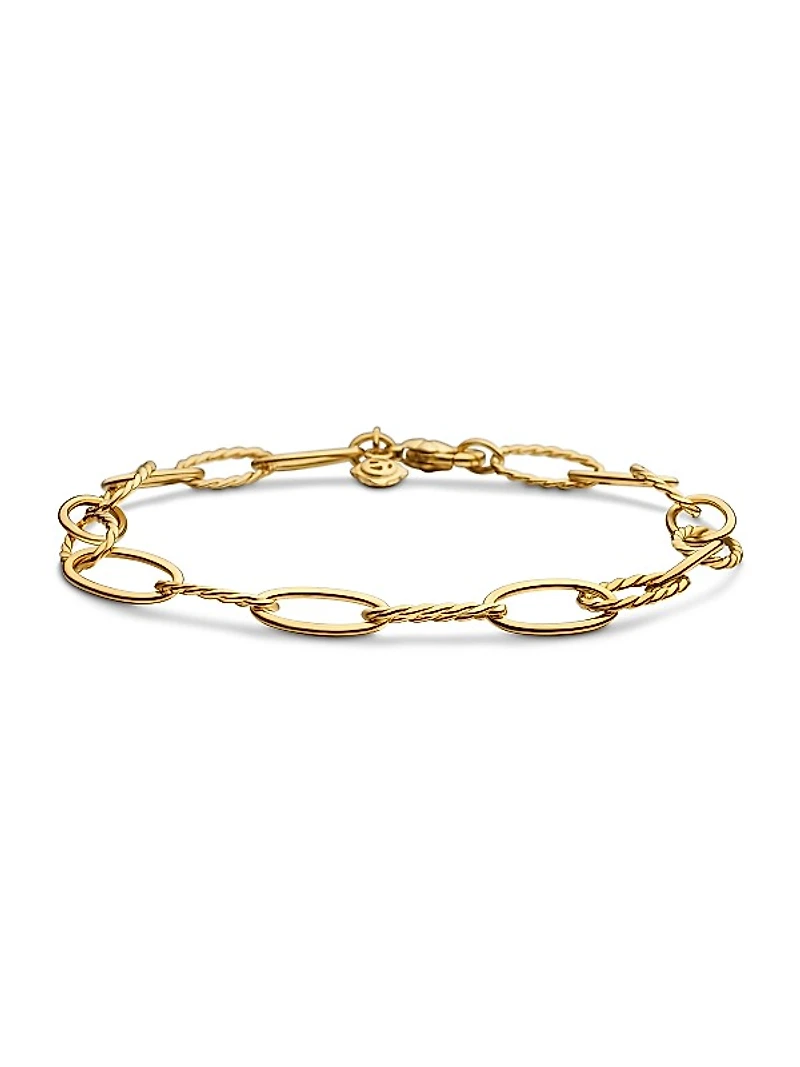 Oval Link Bracelet in 18K Yellow Gold, 11.3mm