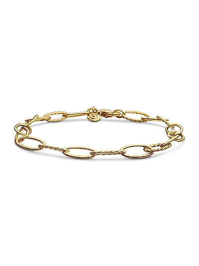 Oval Link Bracelet in 18K Yellow Gold, 11.3mm