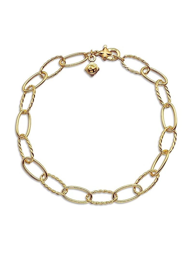 Oval Link Bracelet in 18K Yellow Gold, 11.3mm