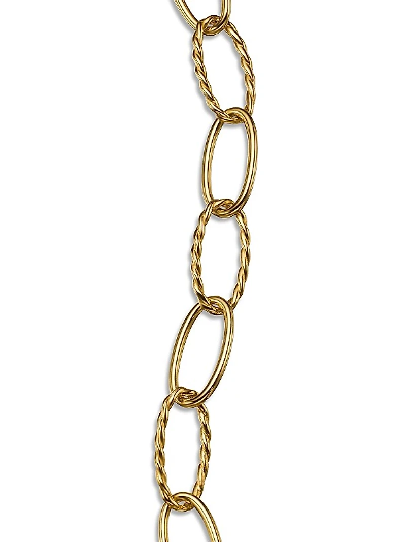 Oval Link Bracelet in 18K Yellow Gold, 11.3mm